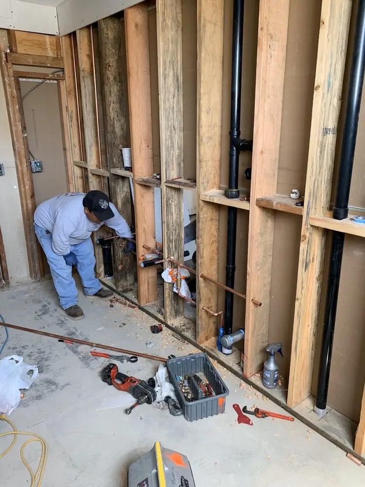 Commercial rough-in plumbing for Gas Line Repair in Slaughter